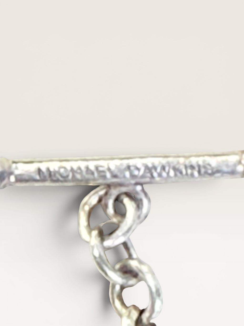 925 Sterling Silver Vintage Michael Dawkins Real Pearl Ball Chain Necklace 20" - Estate Sale (Great Condition)