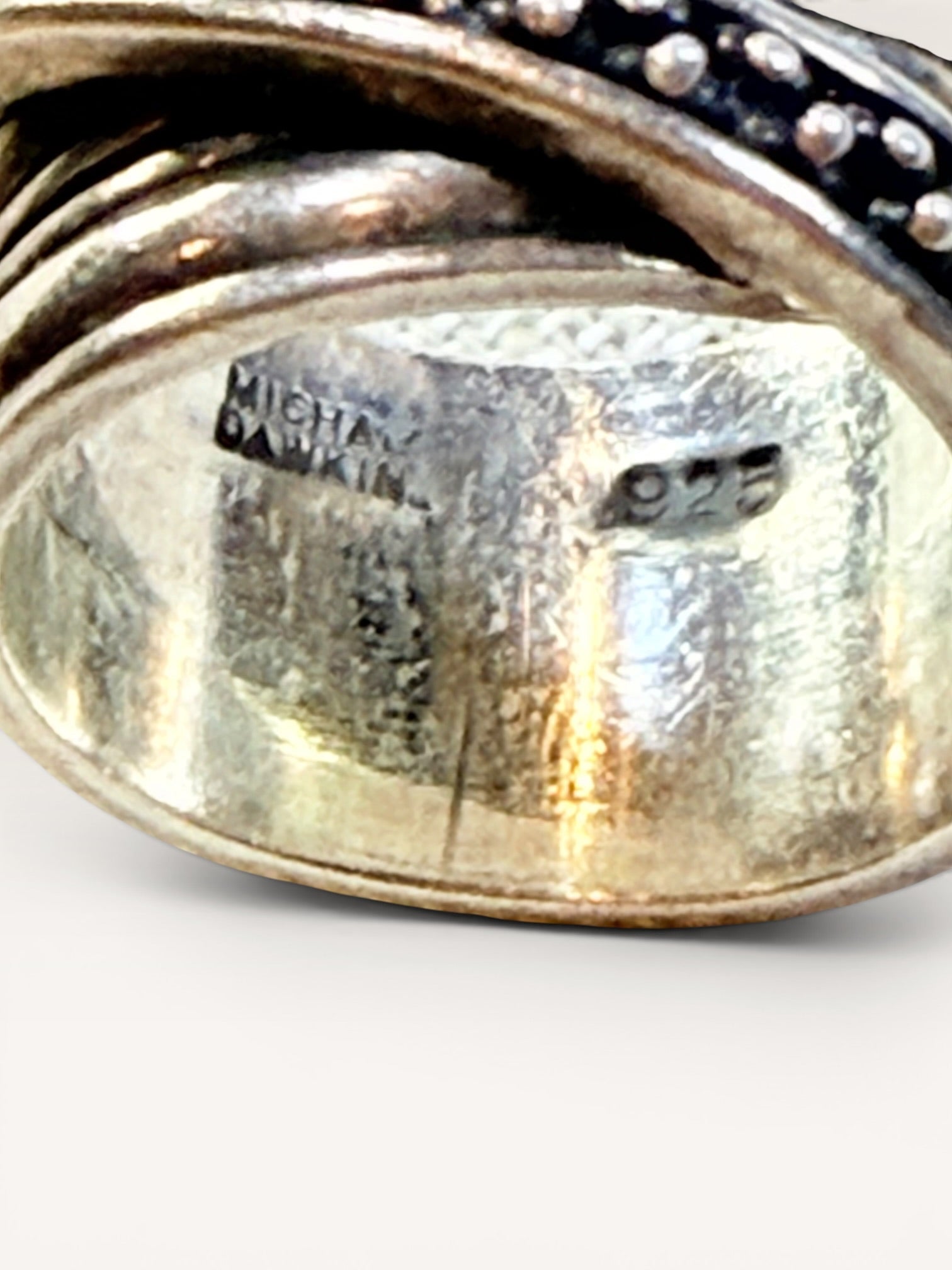 Michael Dawkins Sterling Silver 925 Ring Size 6.5 - Estate Sale (Great Condition)