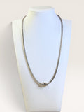 Sterling Silver Pendant Necklace | 24 Grams | Toggle Bar Clasp - Estate Sale (Great Condition)