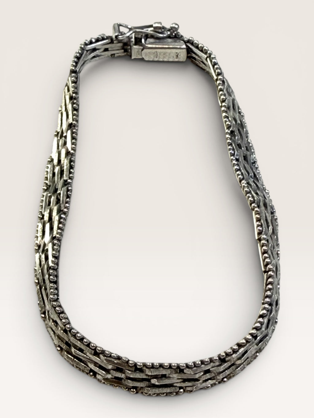 Sterling Silver Italian Milor Riccio 12.5 grams Bracelet - Estate Sale (Great Condition)