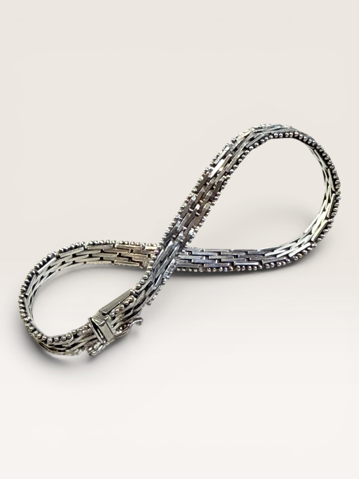 Sterling Silver Italian Milor Riccio 12.5 grams Bracelet - Estate Sale (Great Condition)
