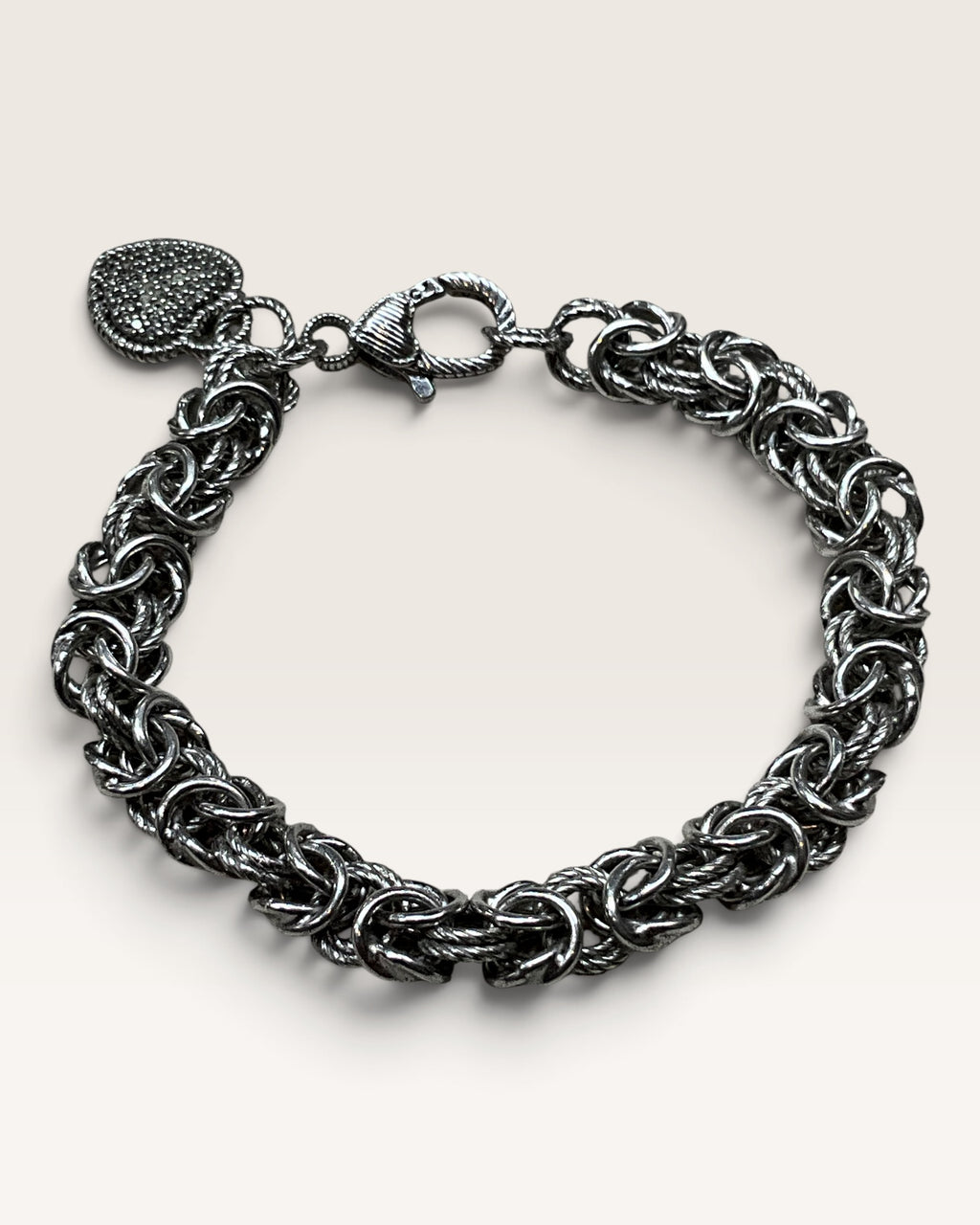 Judith Ripka Sterling Silver Verona Byzantine Bracelet - Pre-Loved