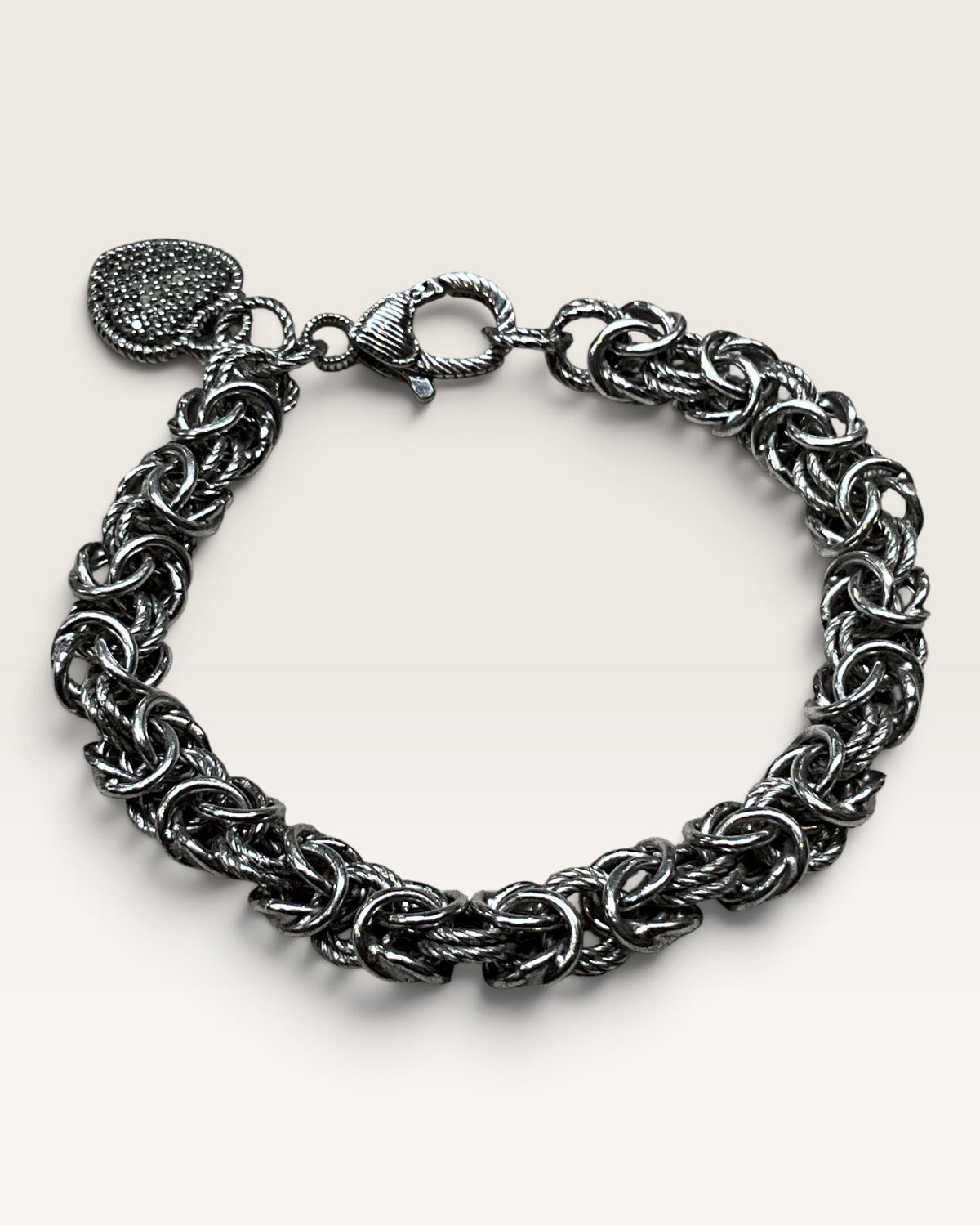 Judith Ripka Sterling Silver Verona Byzantine Bracelet - Pre-Loved