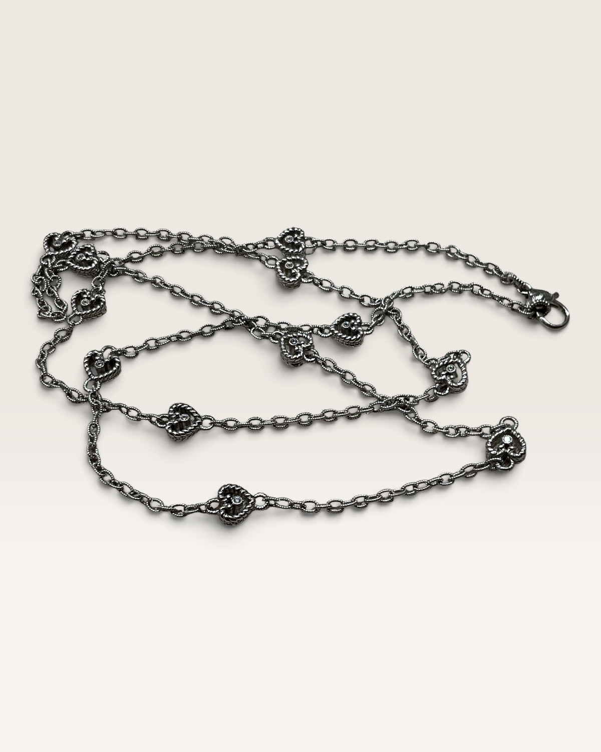 Judith Ripka Sterling Silver 30" Diamonique Necklace - Pre-Loved