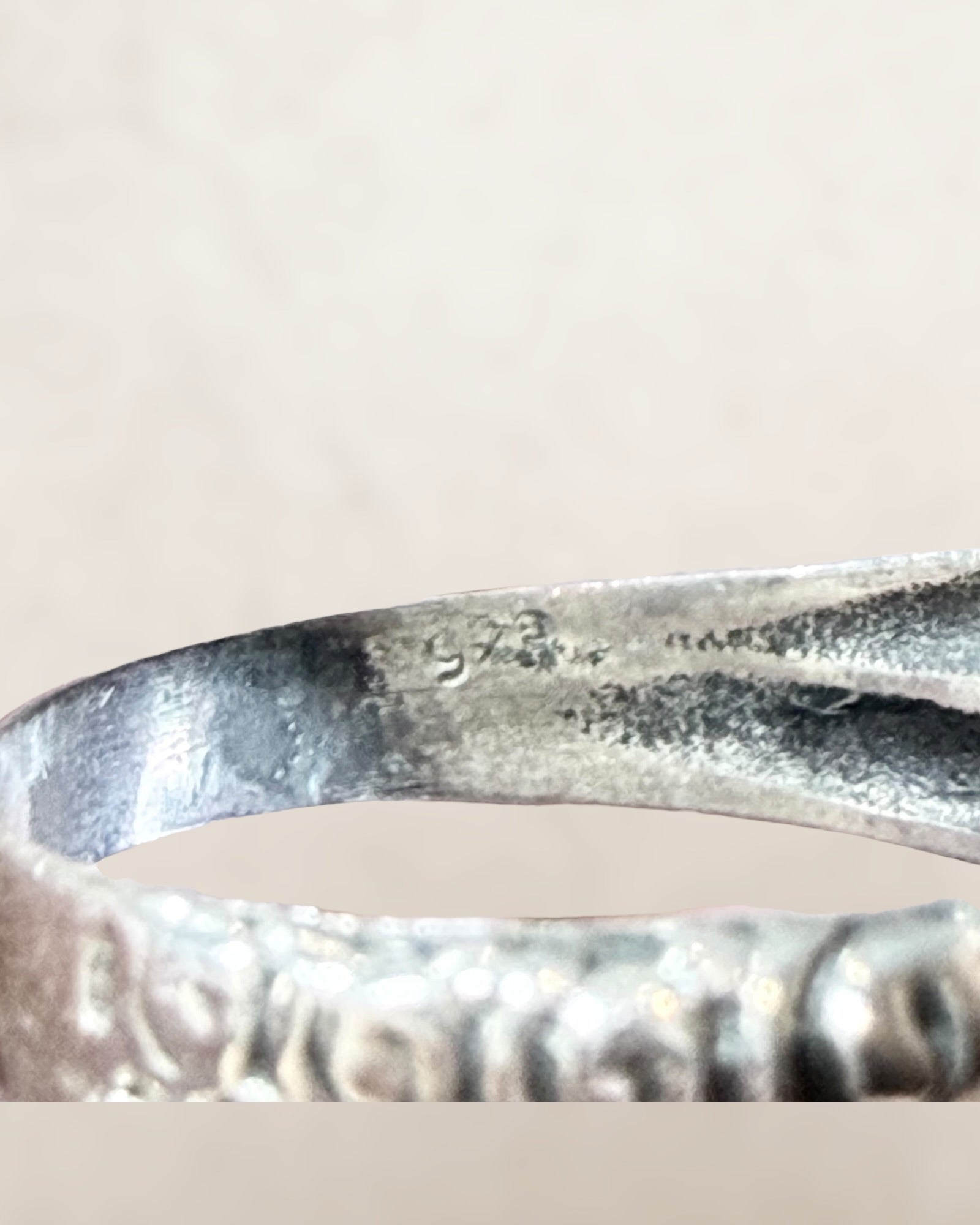Sterling Silver and Rose Quartz Gemstone Ring - Estate Sale (Great Condition)