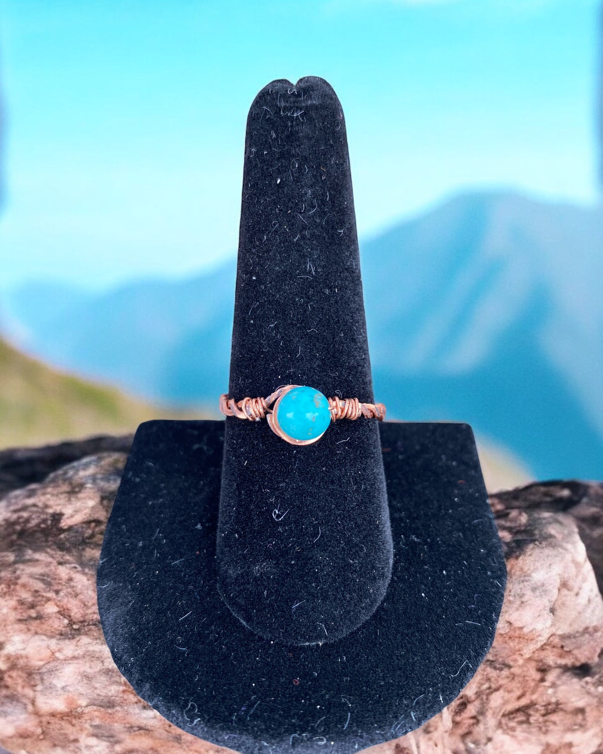 Howlite Wire Wrapped Ring