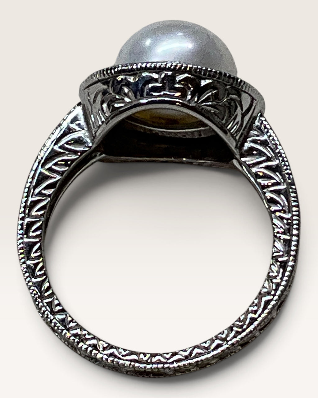 Affinity Diamonds Sterling Silver Pearl Ring - Pre-Loved