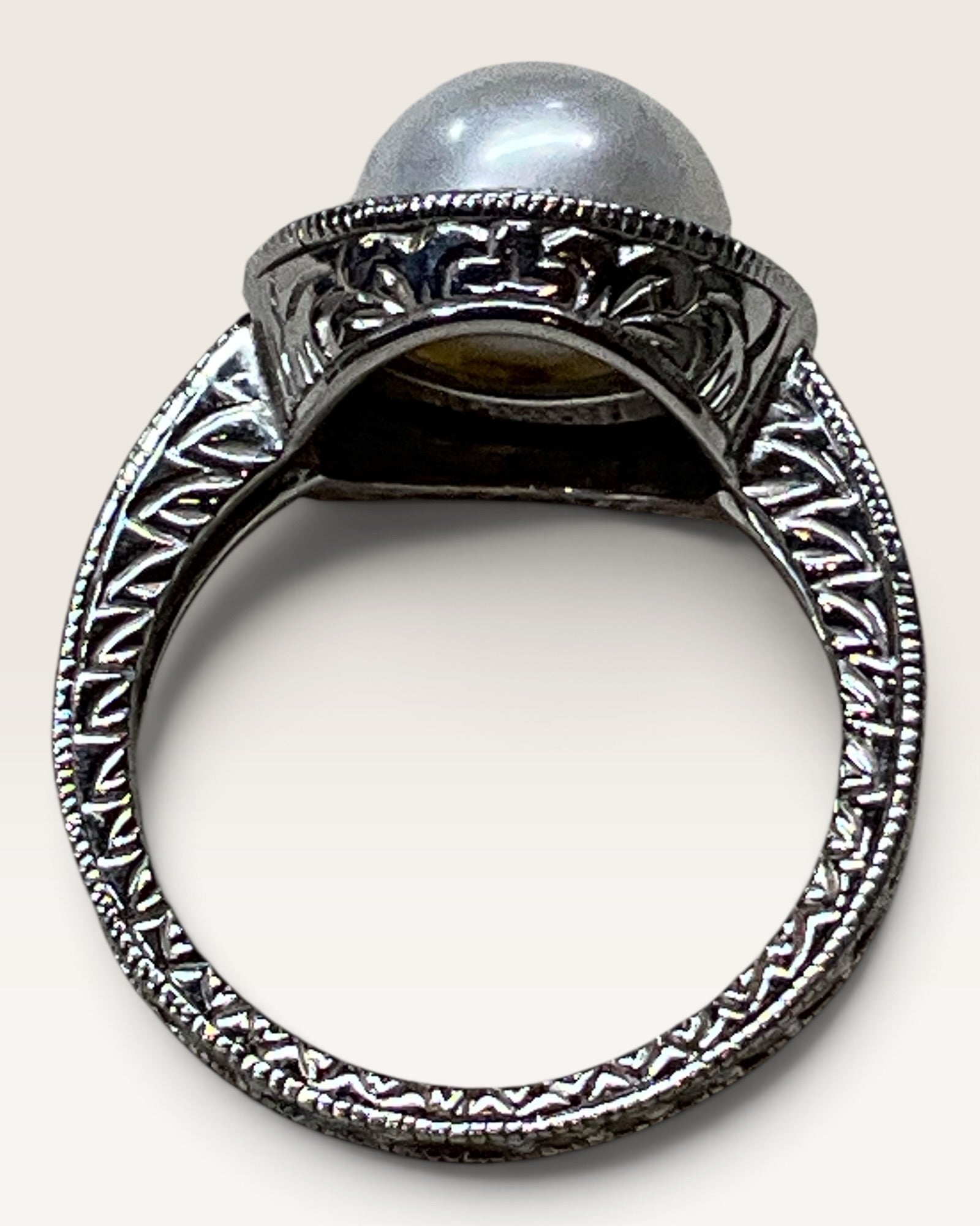 Affinity Diamonds Sterling Silver Pearl Ring - Pre-Loved