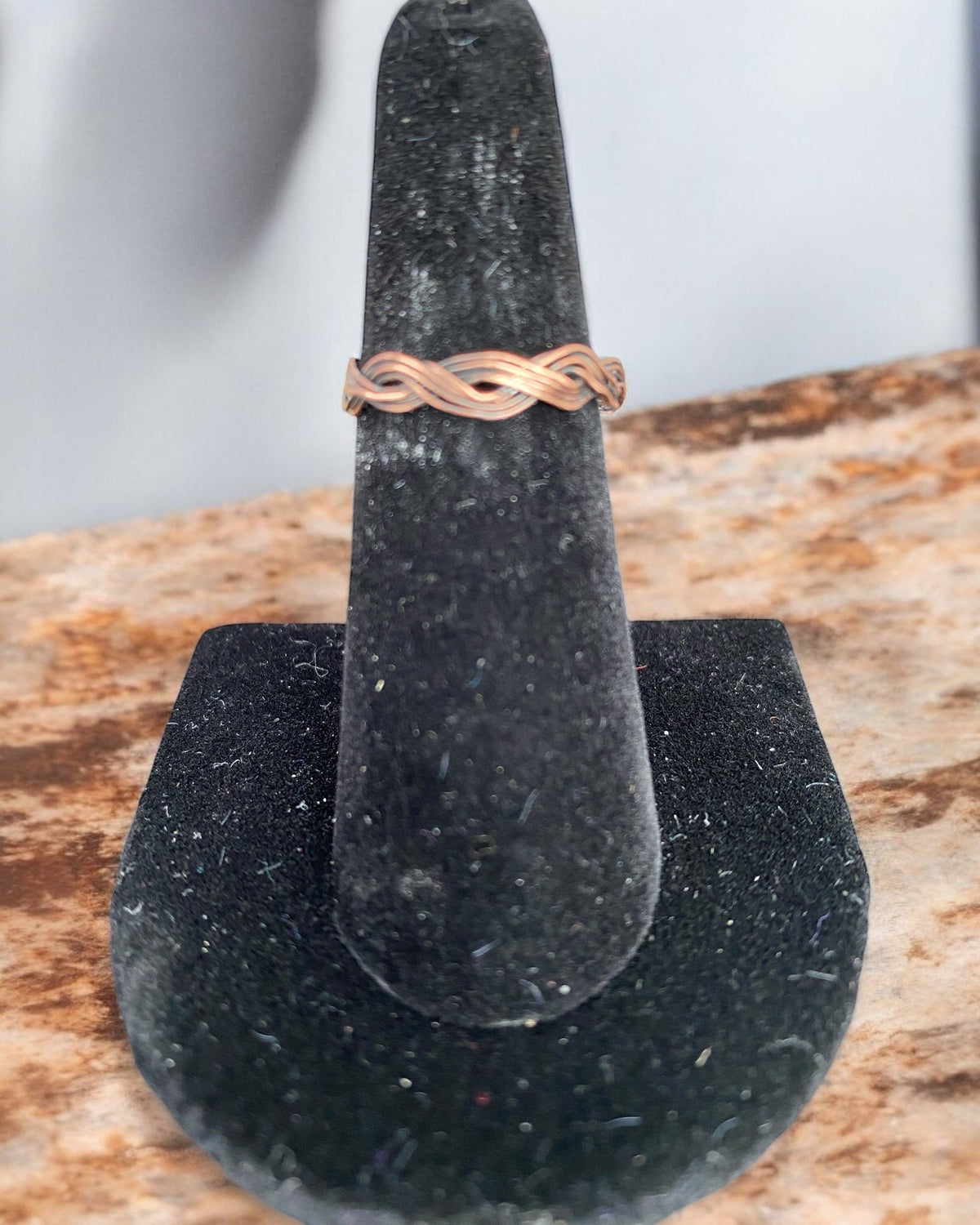 Patina Copper Wire Wrapped Ring