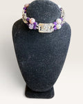 Regina Marie Amethyst and Agate Sterling Silver Bracelet - Pre-Loved