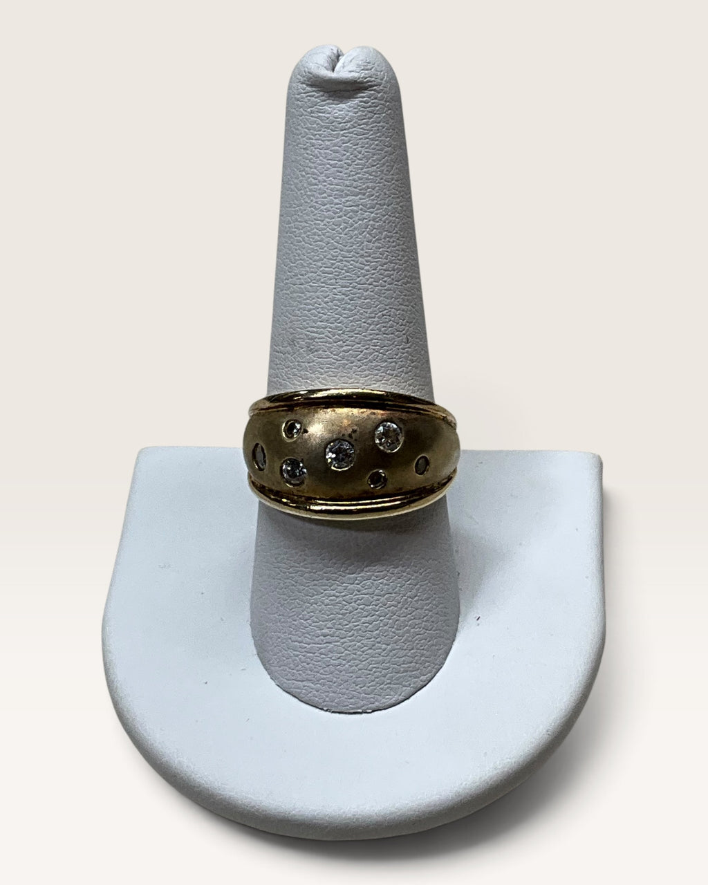 Ross Simons Gold over Sterling Crystals Ring - Pre-Loved