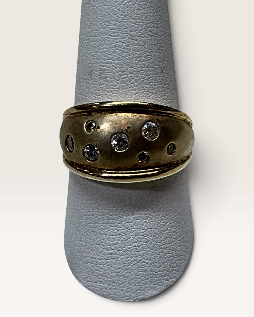 Ross Simons Gold over Sterling Crystals Ring - Pre-Loved