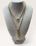 Nolan Miller Glamour Collection Gold-Tone Pearl Necklace - Pre-Loved