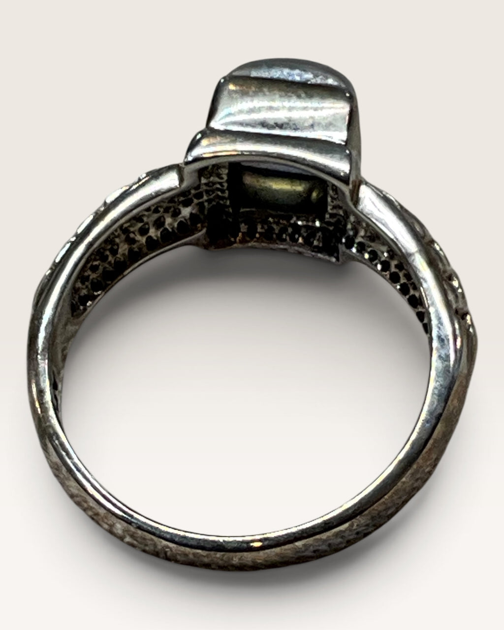 Nicky Butler Sterling Silver Rainbow Moonstone Ring - Pre-Loved