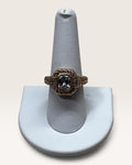 Judith Ripka Thailand Gold Over Sterling Silver Emerald CZ Ring - Pre-Loved