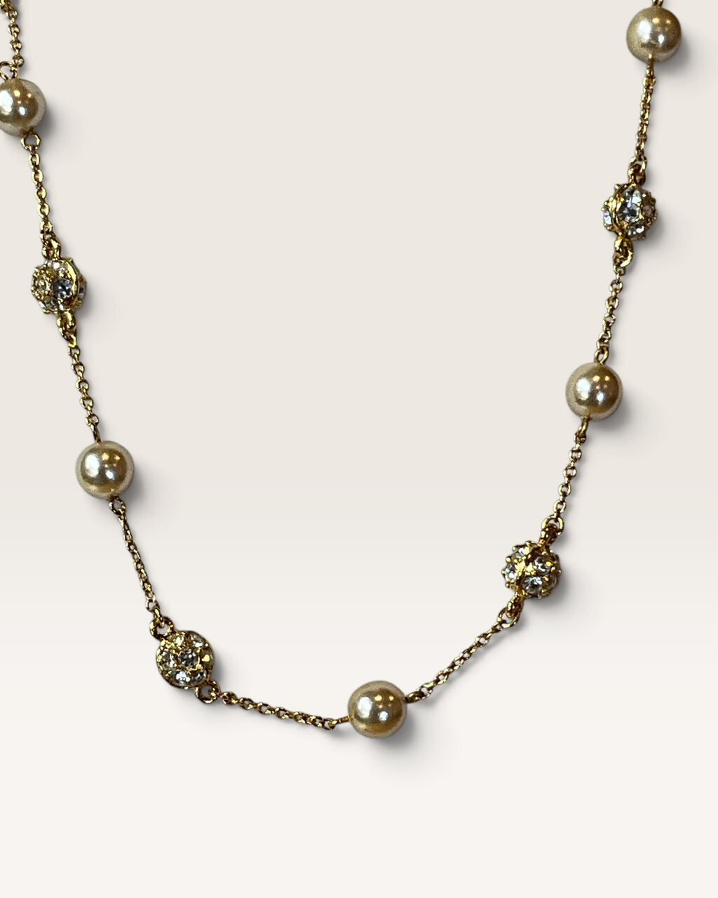Nolan Miller Glamour Collection Pearl and Gold-Tone 18" Necklace - Pre-Loved