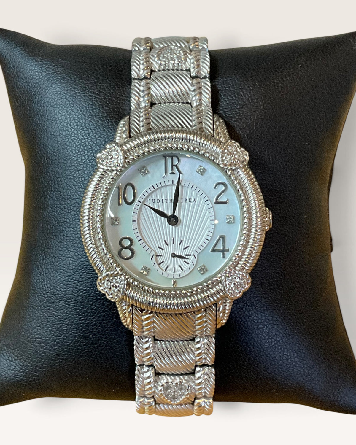 Judith Ripka Sterling & Diamonique Sub-Dial Bracelet Watch - Pre-Loved