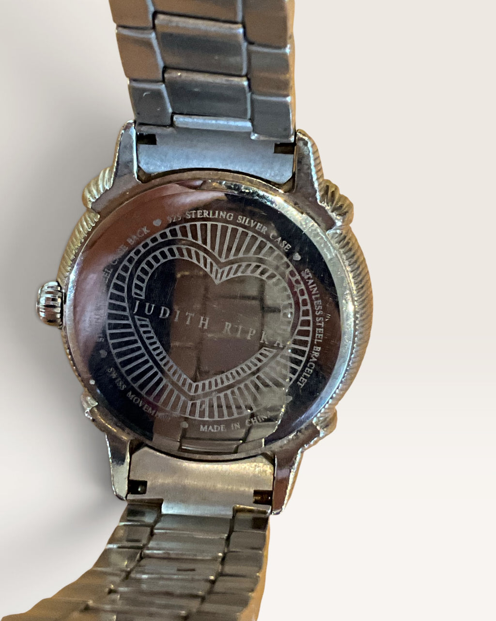 Judith Ripka Sterling & Diamonique Sub-Dial Bracelet Watch - Pre-Loved