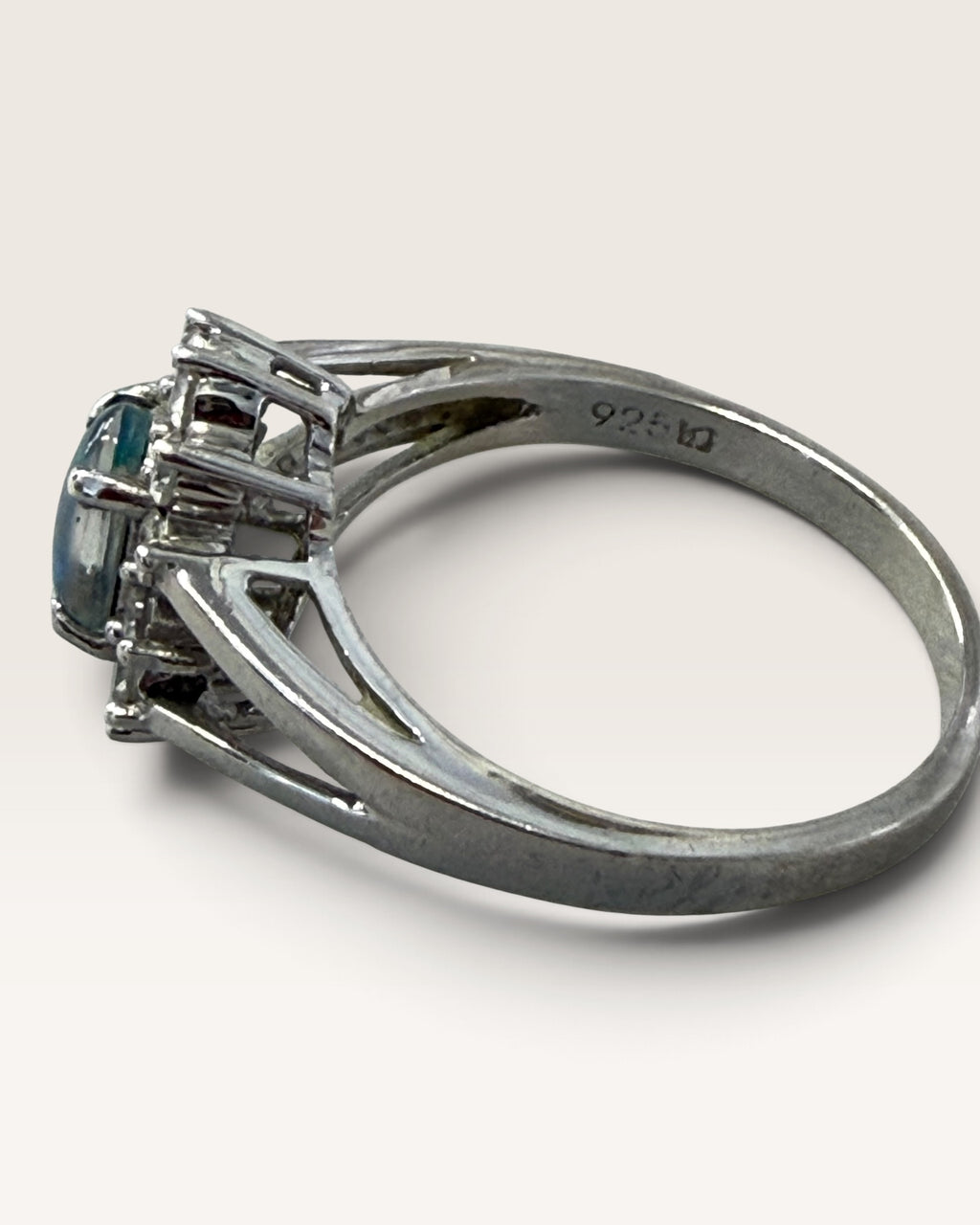 Sterling Silver Aurora Black Opal - Pre-Loved