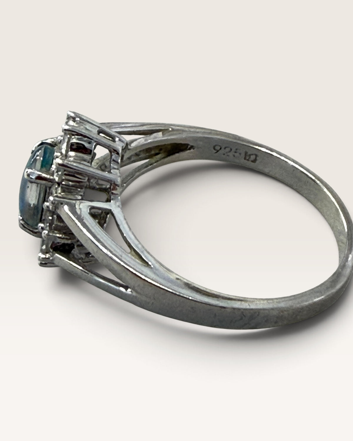 Sterling Silver Aurora Black Opal - Pre-Loved