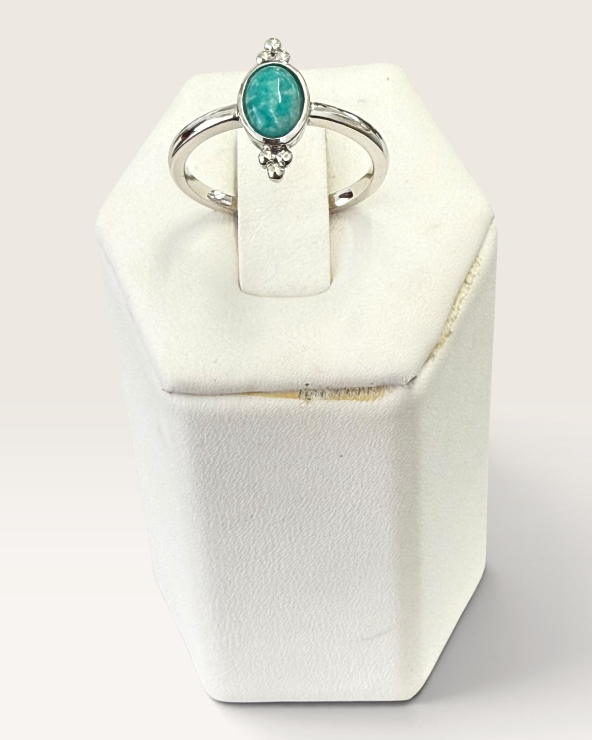 Sterling Silver Amazonite Gemstone Ring