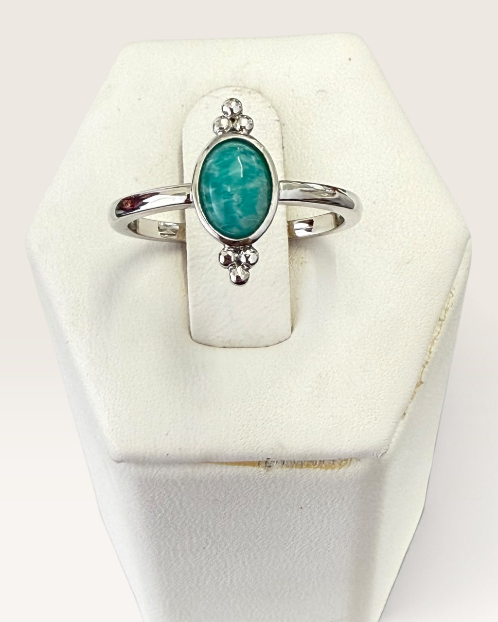 Sterling Silver Amazonite Gemstone Ring