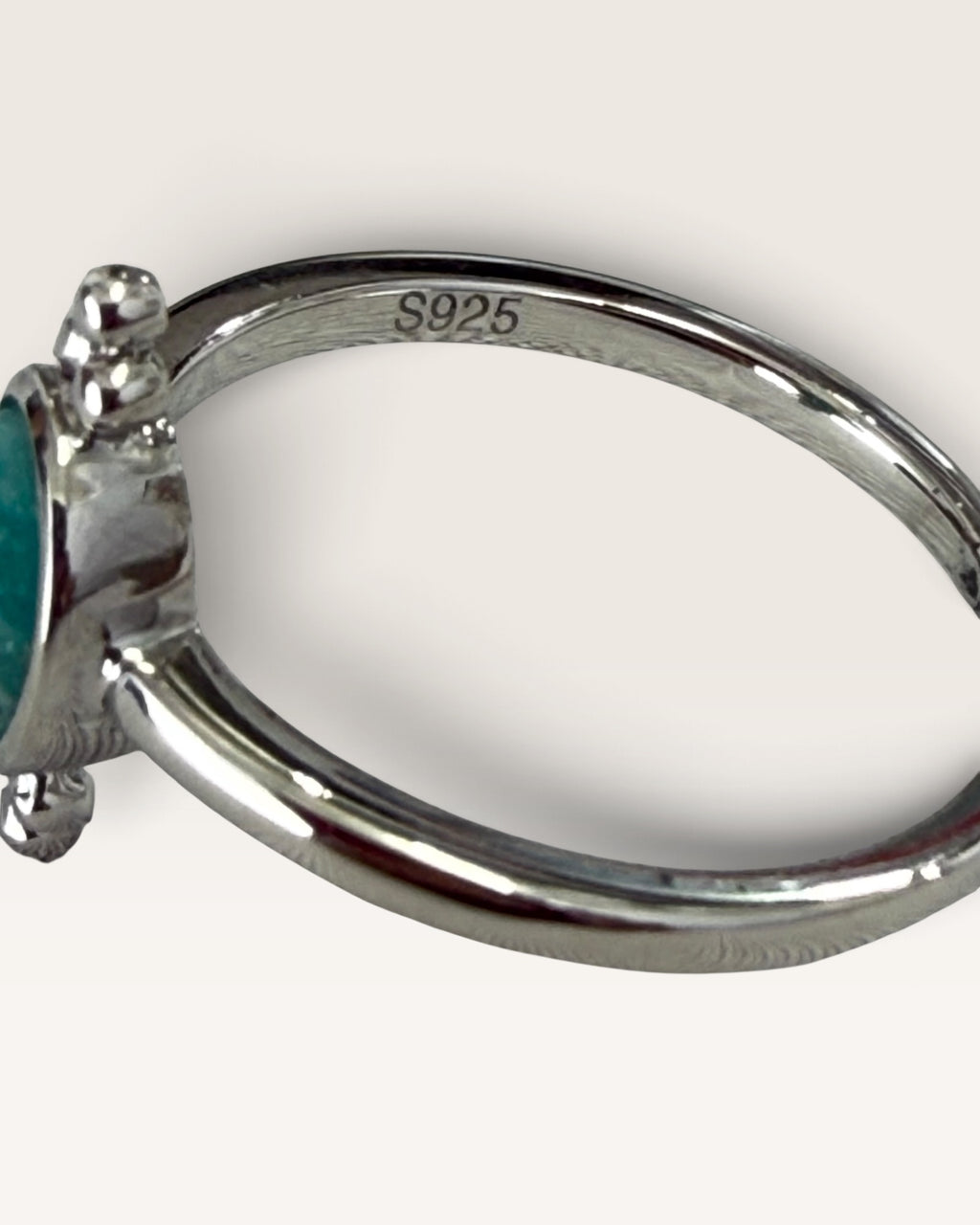 Sterling Silver Amazonite Gemstone Ring