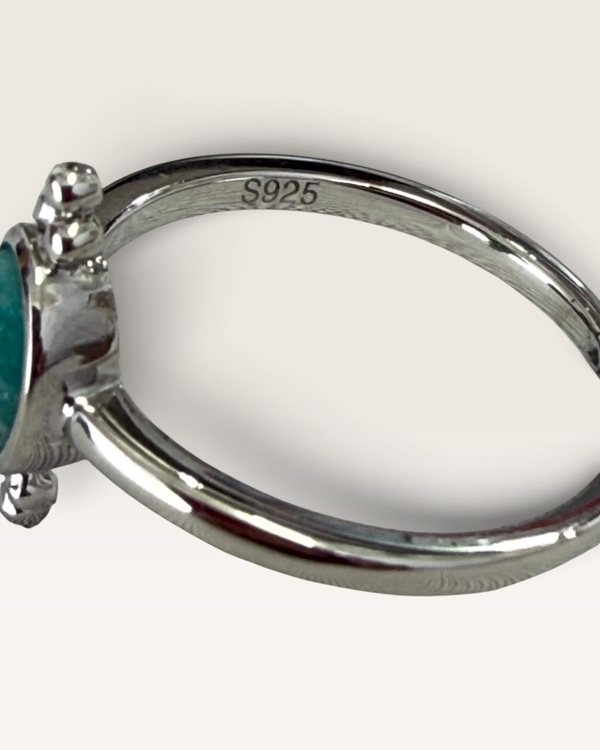 Sterling Silver Amazonite Gemstone Ring