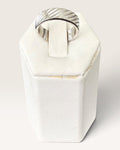 Napier Silver Tone Open Band Ring - Pre-Loved
