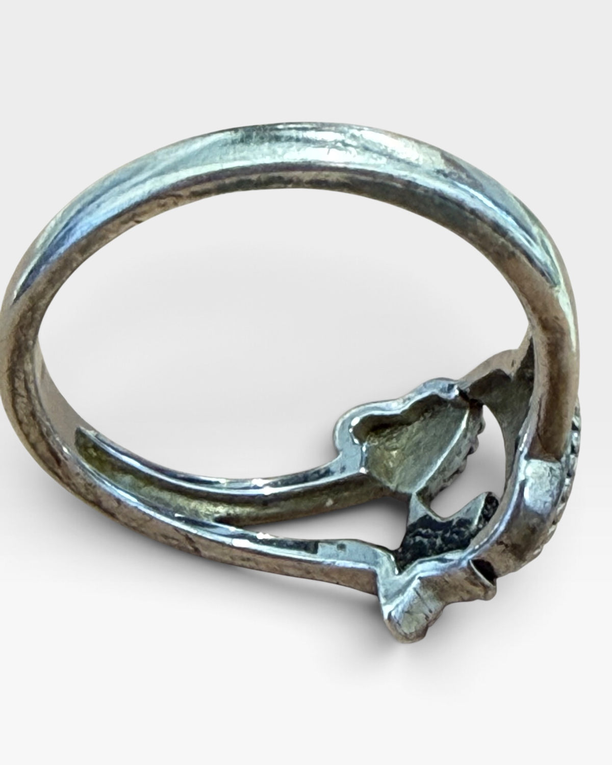 Sterling Silver Celestial Moon, Hearts & Stars Ring - Pre-Loved