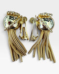 Vintage Hobe Gold Tone Earrings - Pre-Loved