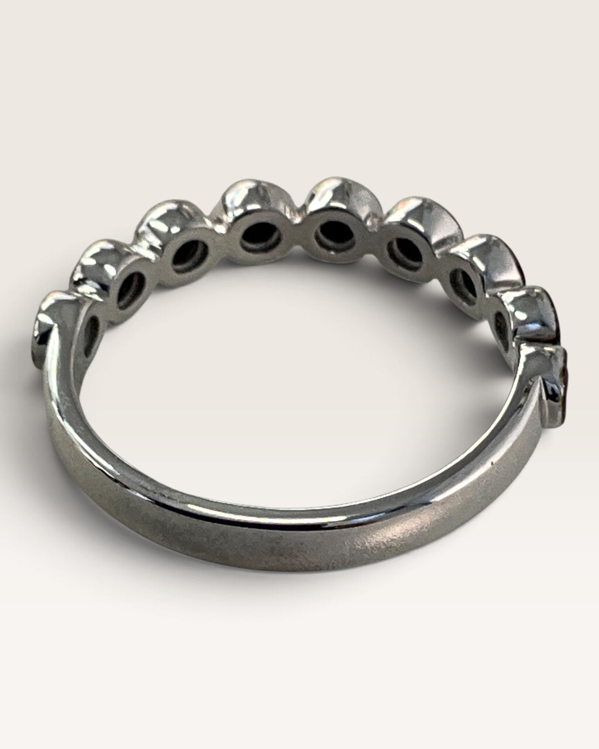 Sterling Silver Black Spinel Gemstone Ring