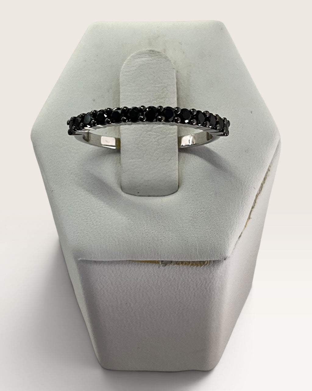 Sterling Silver Black Spinel Gemstone Ring