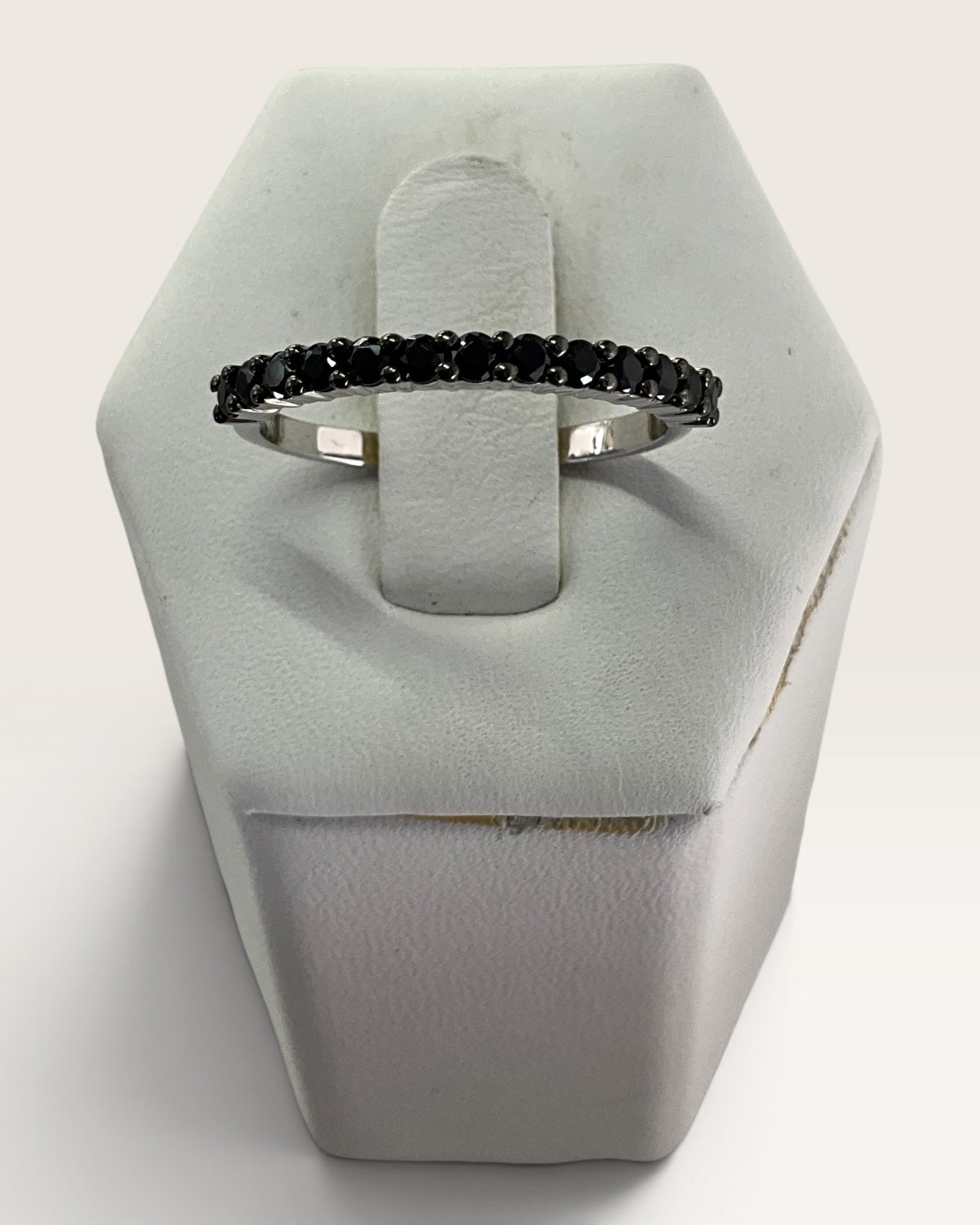 Sterling Silver Black Spinel Gemstone Ring