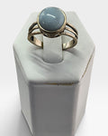 Sterling Silver Peruvian Opal Gemstone Ring - Pre-Loved