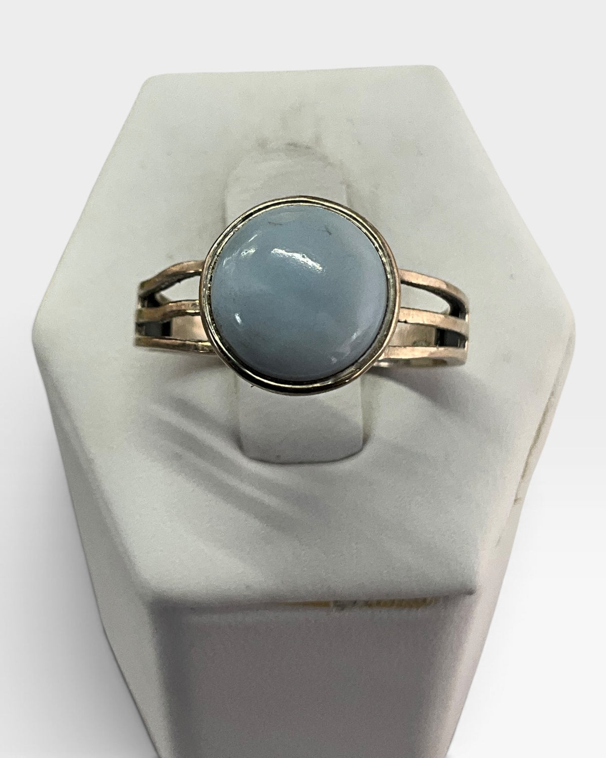 Sterling Silver Peruvian Opal Gemstone Ring - Pre-Loved
