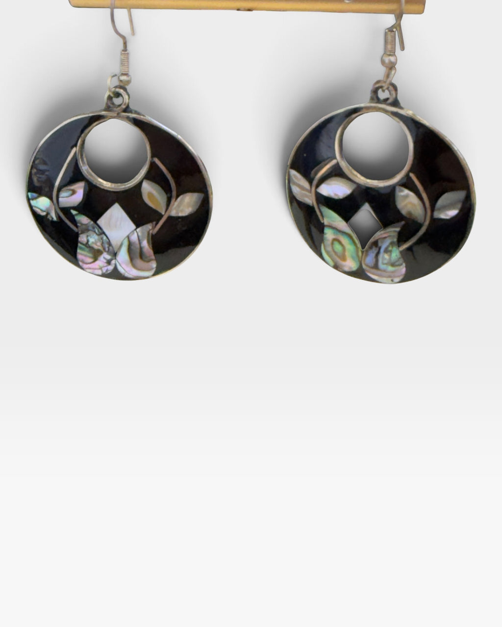 Alpaca Mexico Cloisonné Dangle Earrings - Pre_Loved