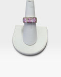 Sterling Silver Elle Pink Cubic Zirconia with Hidden Ruby CZ - Pre -Loved