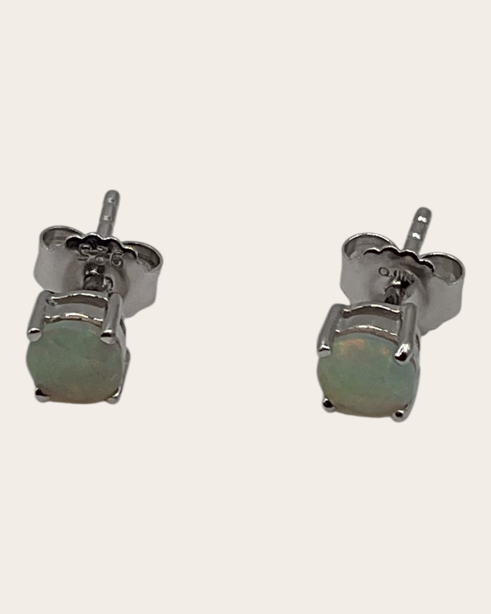 Bling Collection - Opal Stud Designer Earrings (Sterling)