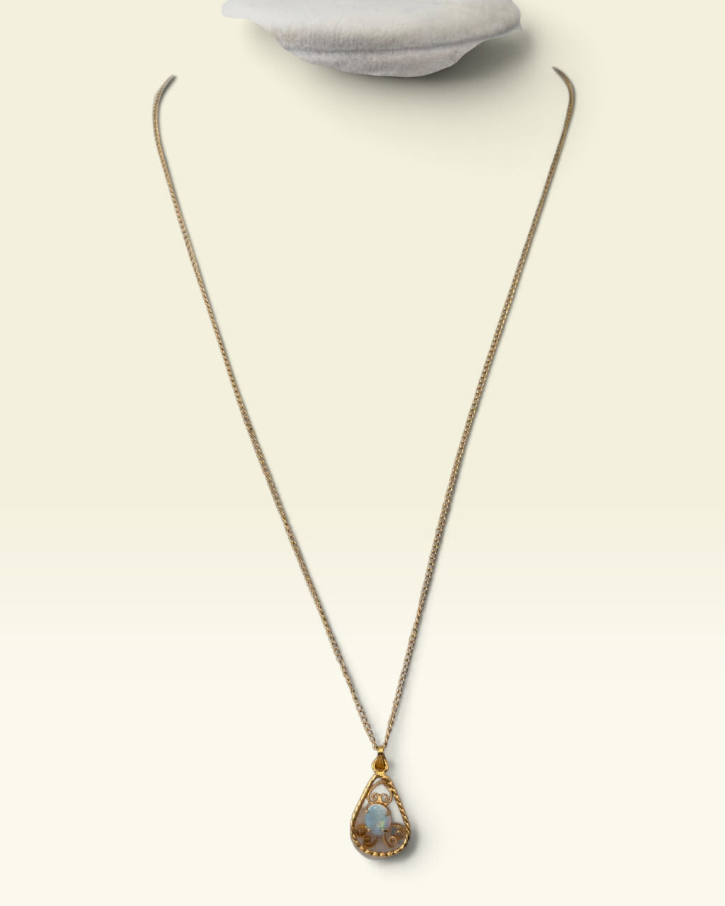 Gold Filled Opal pendant Necklace on 18” Chain - Pre-Loved