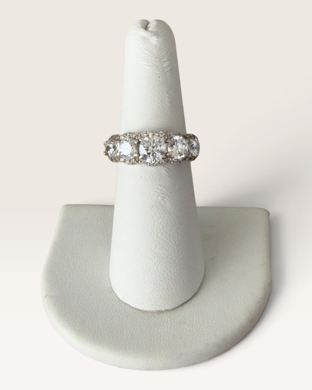 Sterling Silver 4 Stone Cubic Zirconia Ring - Pre-Loved