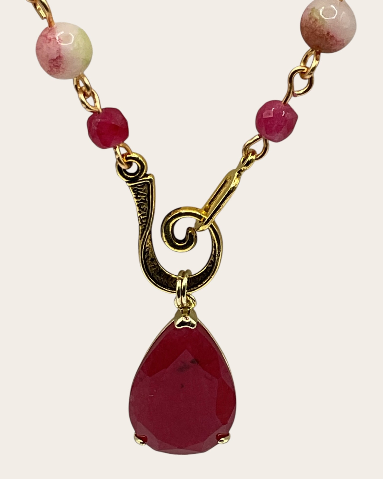 2-Piece Watermelon Tourmaline Jewelry Set