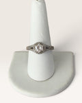 Sterling Silver Round Cubic Zirconia with Halo - Pre-Loved