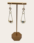 Aquamarine Calcite Designer Earrings
