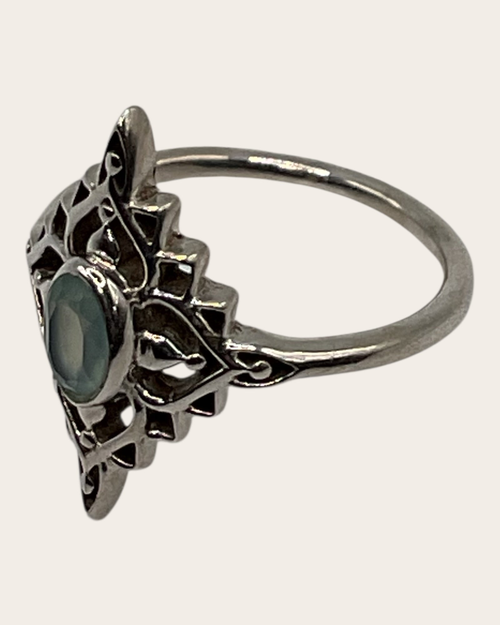 Bling Collection - Calcedony Gemstone Ring (Sterling)