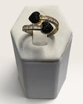 Gold Vermeil Over Sterling Silver Bypass Ring - Pre-Loved