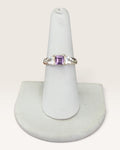 Sterling Silver Amethyst Gemstone Ring - Pre-Loved