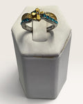 Handmade Zircon & Silver Mothers Ring - Pre-Loved