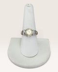 Sterling Silver Yellow Labradorite Topaz Gemstone Ring - Pre-Loved