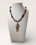 Garnet and Crystal Necklace